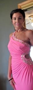 Deb size 5 hot pink gown